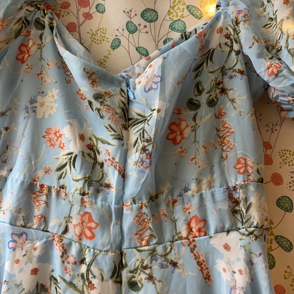 milkmaid midi floral dress - Picture 8 of 10